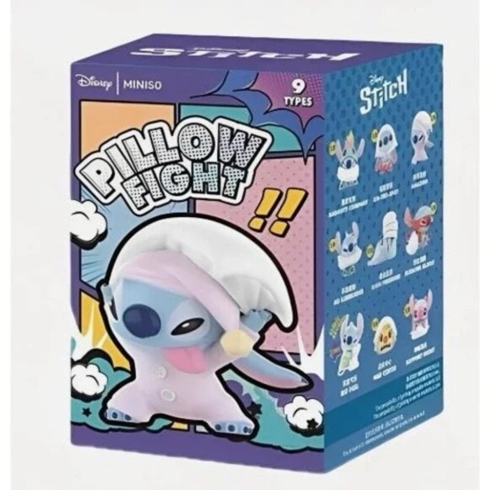 Disney / Miniso Stitch Pillow Fight Figurine BLIND BOX